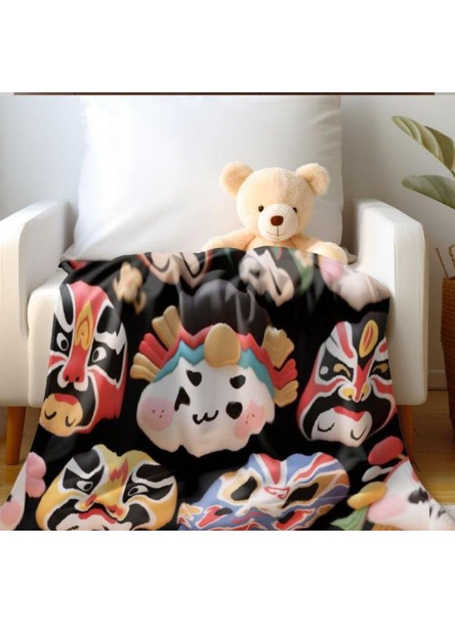 Children's or student cartoon flannel thin blanket (warm and comfortable, suitable for sleep, games) 100cm*150cm - 465
