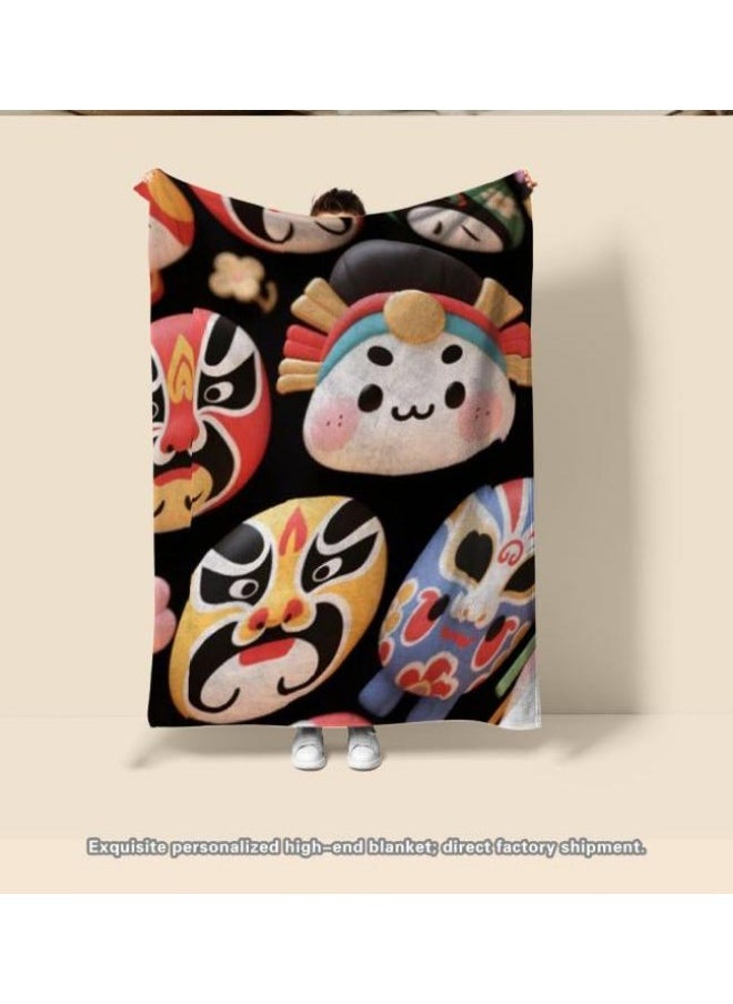 Children's or student cartoon flannel thin blanket (warm and comfortable, suitable for sleep, games) 100cm*150cm - 465