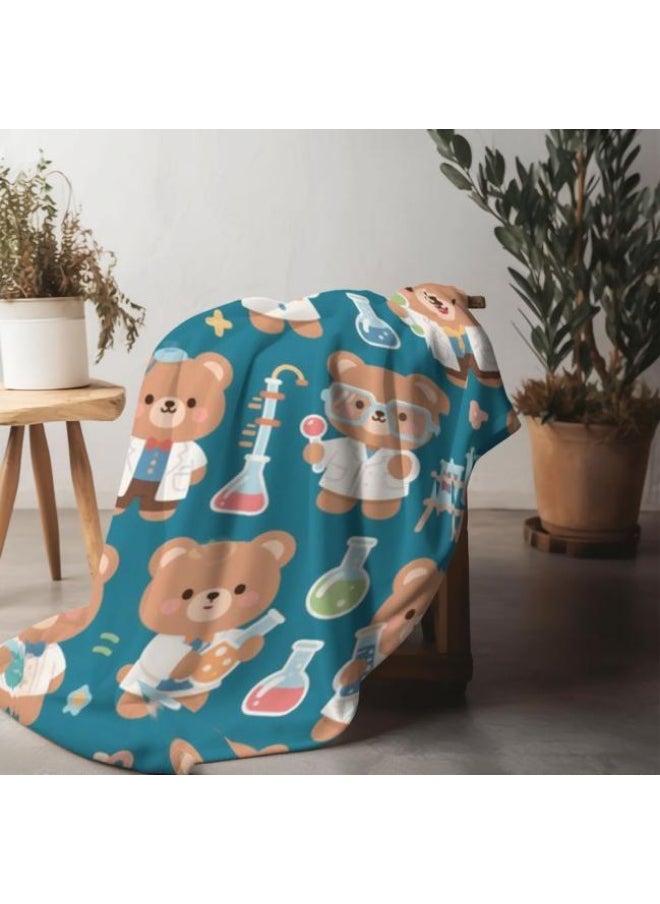 Children's or student cartoon flannel thin blanket (warm and comfortable, suitable for sleep, games) 100cm*150cm - 433