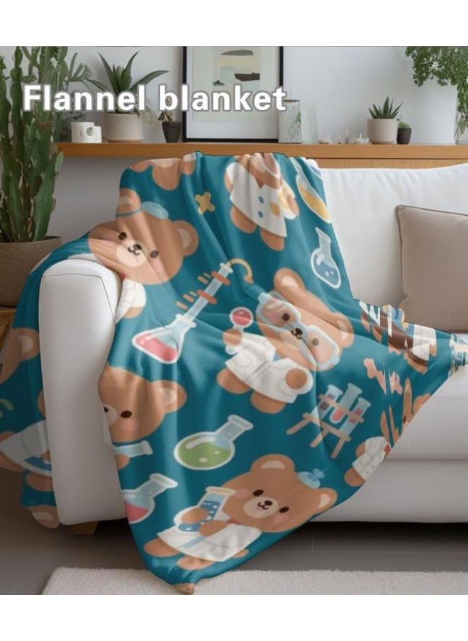 Children's or student cartoon flannel thin blanket (warm and comfortable, suitable for sleep, games) 100cm*150cm - 433