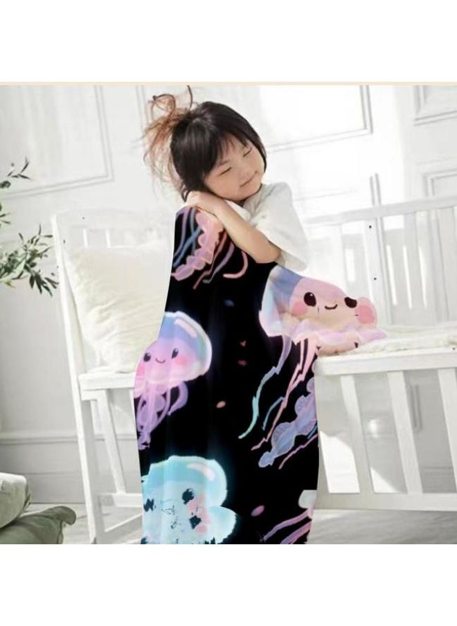 Children's or student cartoon flannel thin blanket (warm and comfortable, suitable for sleep, games) 100cm*150cm - 427