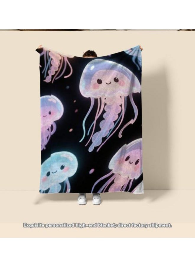 Children's or student cartoon flannel thin blanket (warm and comfortable, suitable for sleep, games) 100cm*150cm - 427