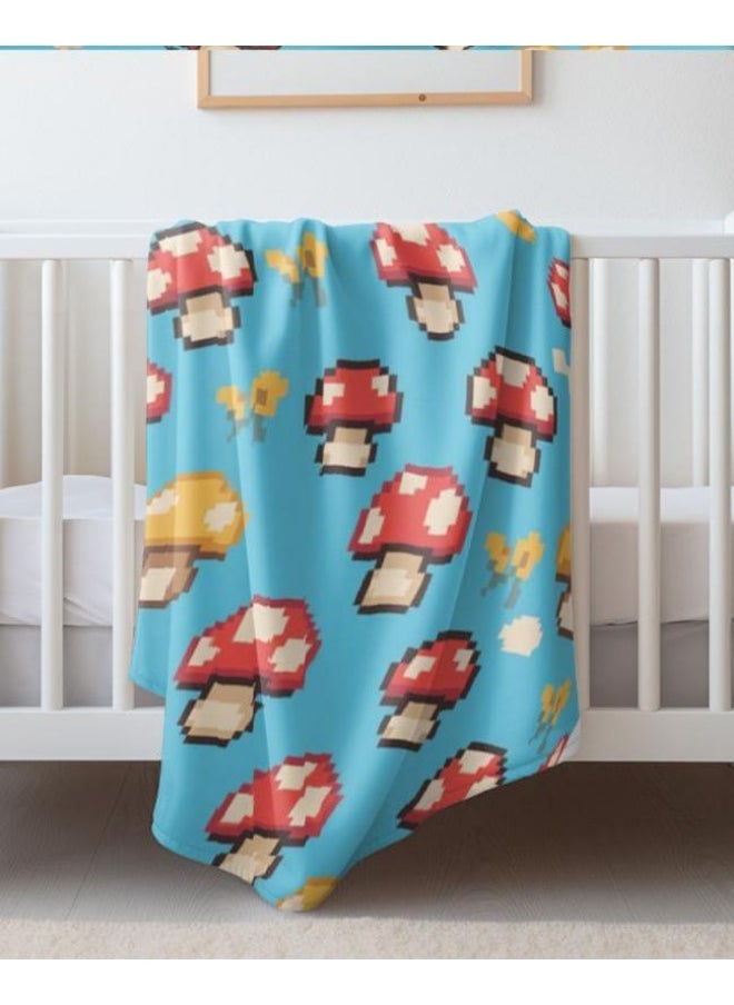 Children's or student cartoon flannel thin blanket (warm and comfortable, suitable for sleep, games) 100cm*150cm - 812