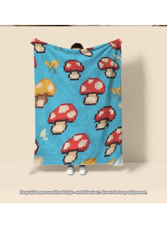 Children's or student cartoon flannel thin blanket (warm and comfortable, suitable for sleep, games) 100cm*150cm - 812