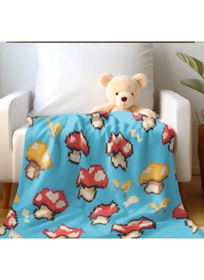 Children's or student cartoon flannel thin blanket (warm and comfortable, suitable for sleep, games) 100cm*150cm - 812