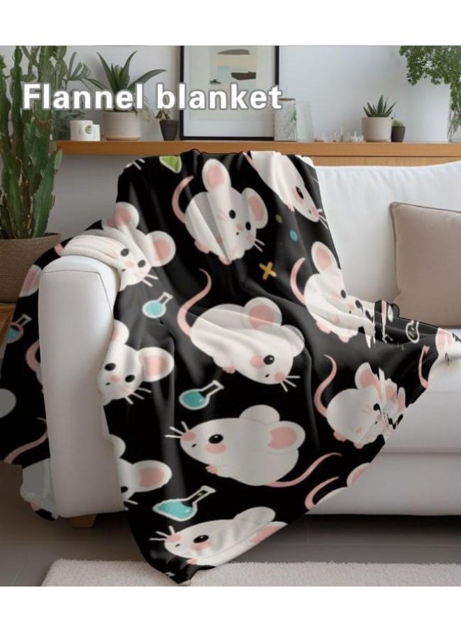 Children's or student cartoon flannel thin blanket (warm and comfortable, suitable for sleep, games) 100cm*150cm - 817