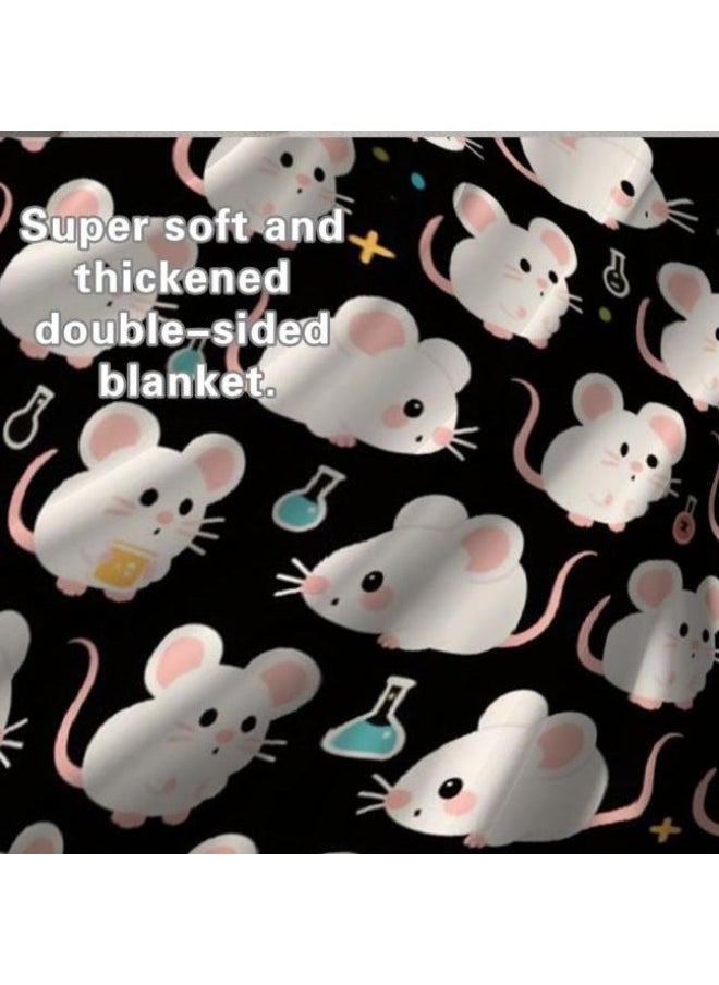 Children's or student cartoon flannel thin blanket (warm and comfortable, suitable for sleep, games) 100cm*150cm - 817