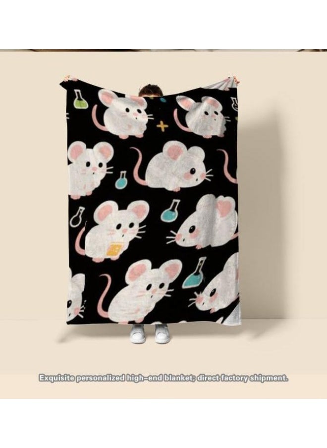 Children's or student cartoon flannel thin blanket (warm and comfortable, suitable for sleep, games) 100cm*150cm - 817