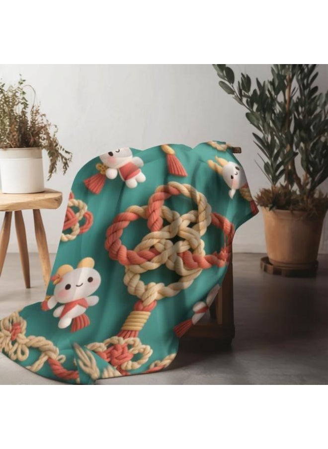 Children's or student cartoon flannel thin blanket (warm and comfortable, suitable for sleep, games) 100cm*150cm - 21