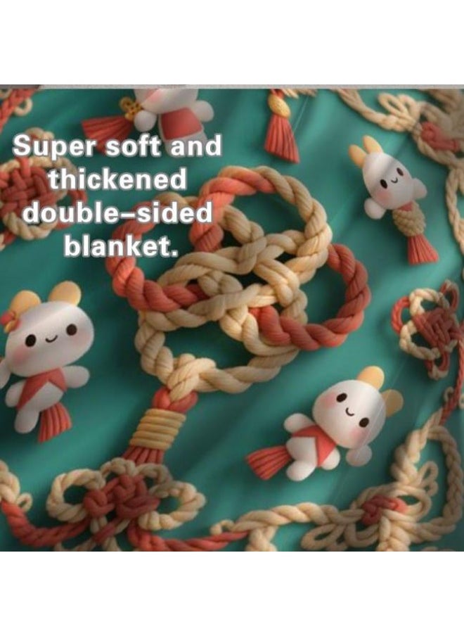 Children's or student cartoon flannel thin blanket (warm and comfortable, suitable for sleep, games) 100cm*150cm - 21