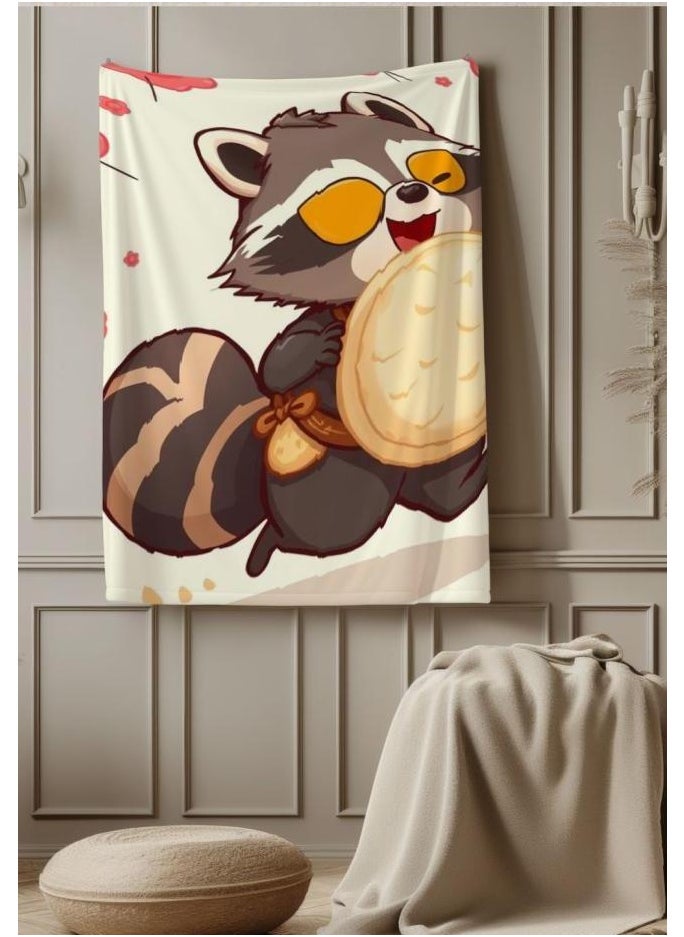 Children's or student cartoon flannel thin blanket (warm and comfortable, suitable for sleep, games) 100cm*150cm - 39