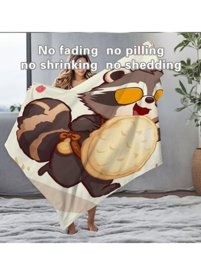 Children's or student cartoon flannel thin blanket (warm and comfortable, suitable for sleep, games) 100cm*150cm - 39