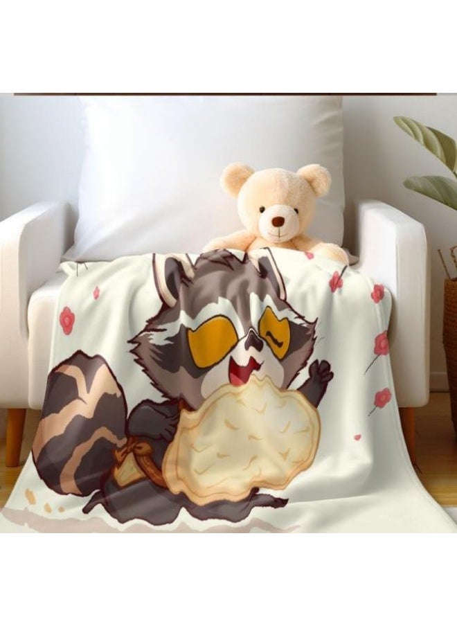 Children's or student cartoon flannel thin blanket (warm and comfortable, suitable for sleep, games) 100cm*150cm - 39
