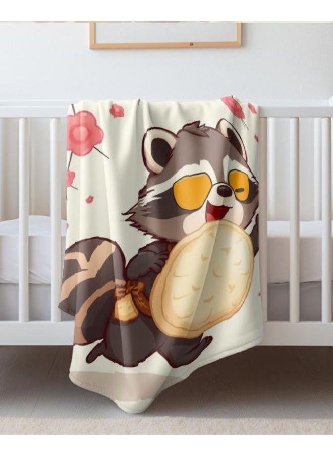 Children's or student cartoon flannel thin blanket (warm and comfortable, suitable for sleep, games) 100cm*150cm - 39
