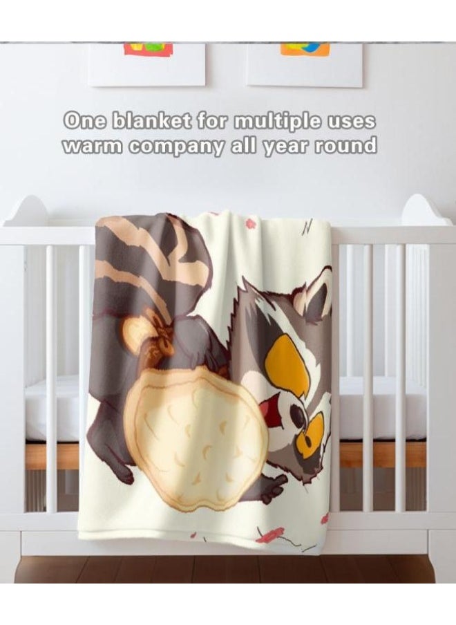 Children's or student cartoon flannel thin blanket (warm and comfortable, suitable for sleep, games) 100cm*150cm - 39
