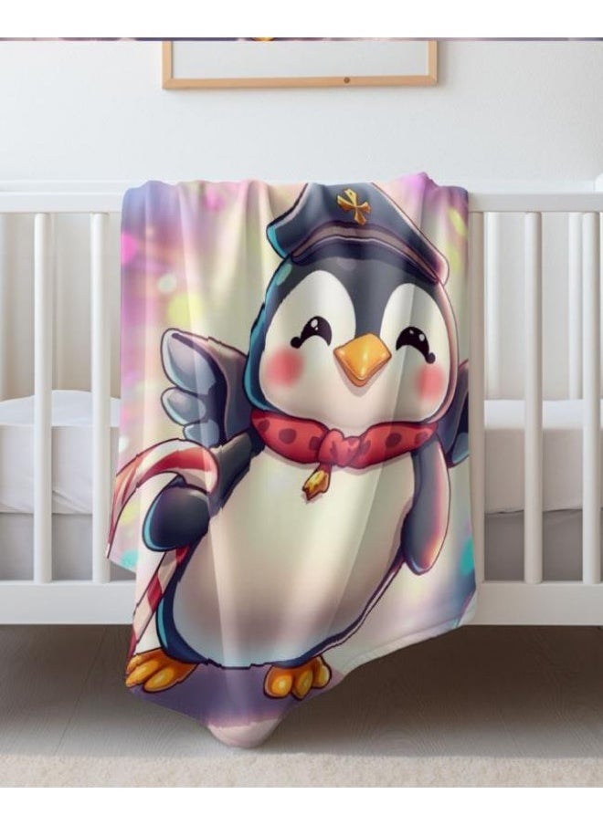 Children's or student cartoon flannel thin blanket (warm and comfortable, suitable for sleep, games) 100cm*150cm - 24