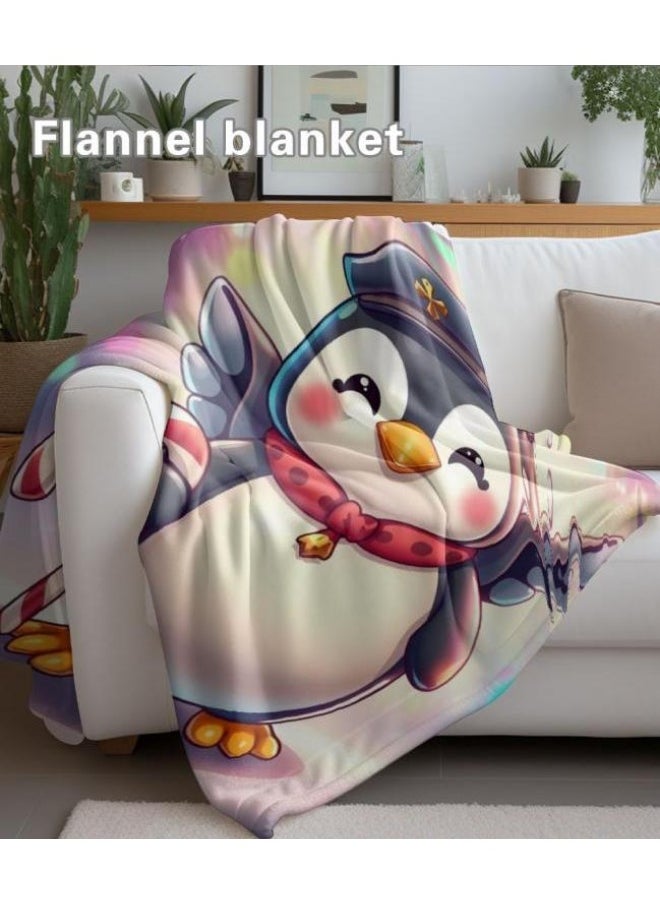 Children's or student cartoon flannel thin blanket (warm and comfortable, suitable for sleep, games) 100cm*150cm - 24