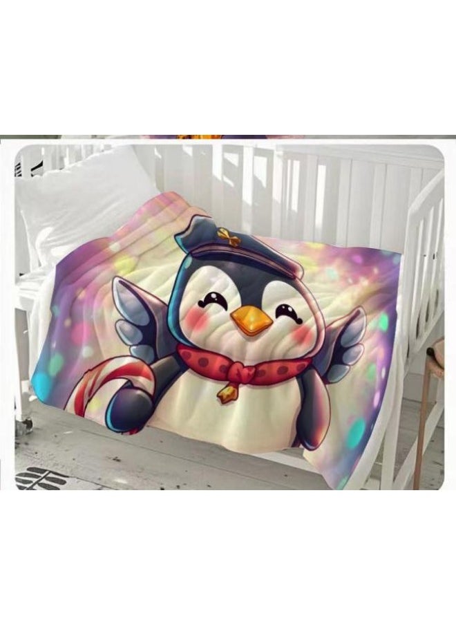 Children's or student cartoon flannel thin blanket (warm and comfortable, suitable for sleep, games) 100cm*150cm - 24