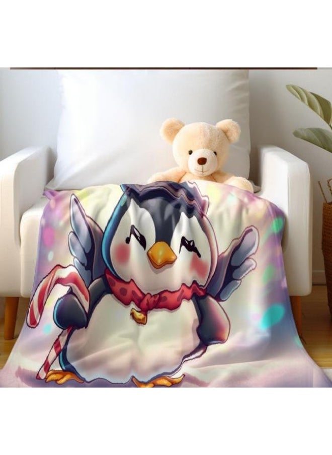 Children's or student cartoon flannel thin blanket (warm and comfortable, suitable for sleep, games) 100cm*150cm - 24