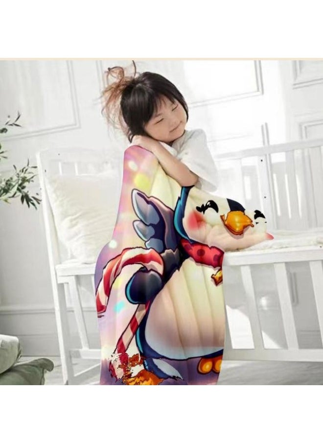 Children's or student cartoon flannel thin blanket (warm and comfortable, suitable for sleep, games) 100cm*150cm - 24