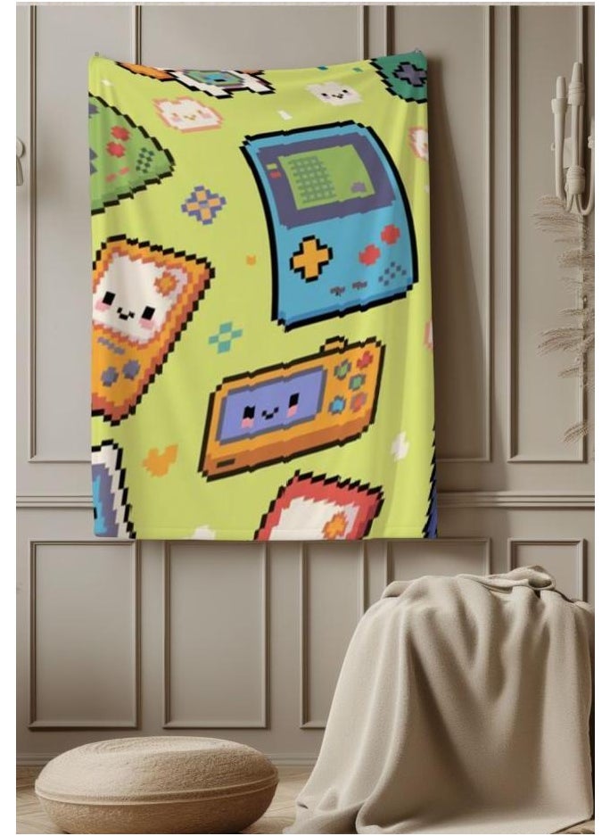 Children's or student cartoon flannel thin blanket (warm and comfortable, suitable for sleep, games) 100cm*150cm - 711