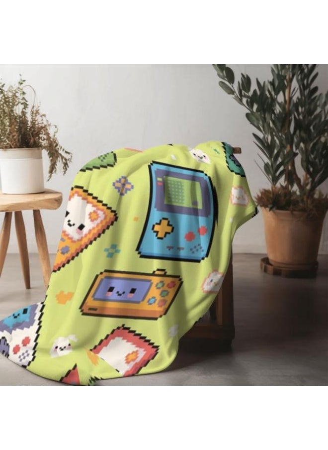 Children's or student cartoon flannel thin blanket (warm and comfortable, suitable for sleep, games) 100cm*150cm - 711