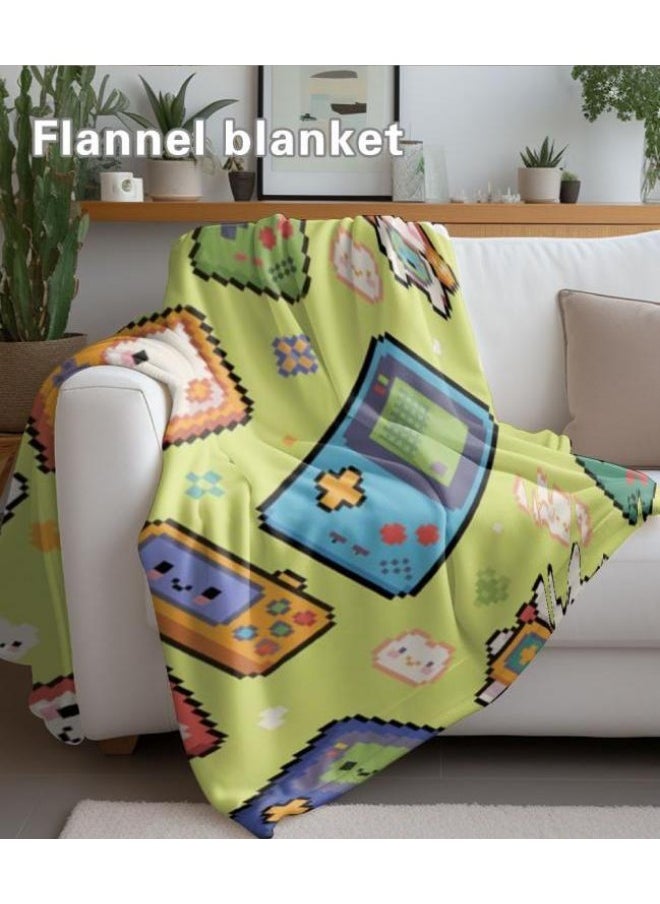 Children's or student cartoon flannel thin blanket (warm and comfortable, suitable for sleep, games) 100cm*150cm - 711