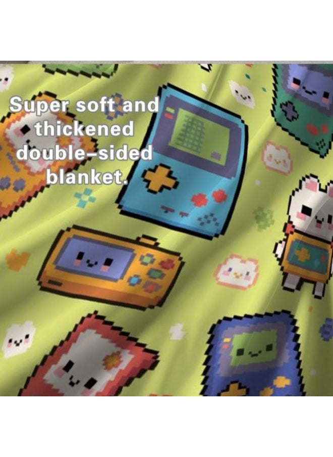 Children's or student cartoon flannel thin blanket (warm and comfortable, suitable for sleep, games) 100cm*150cm - 711