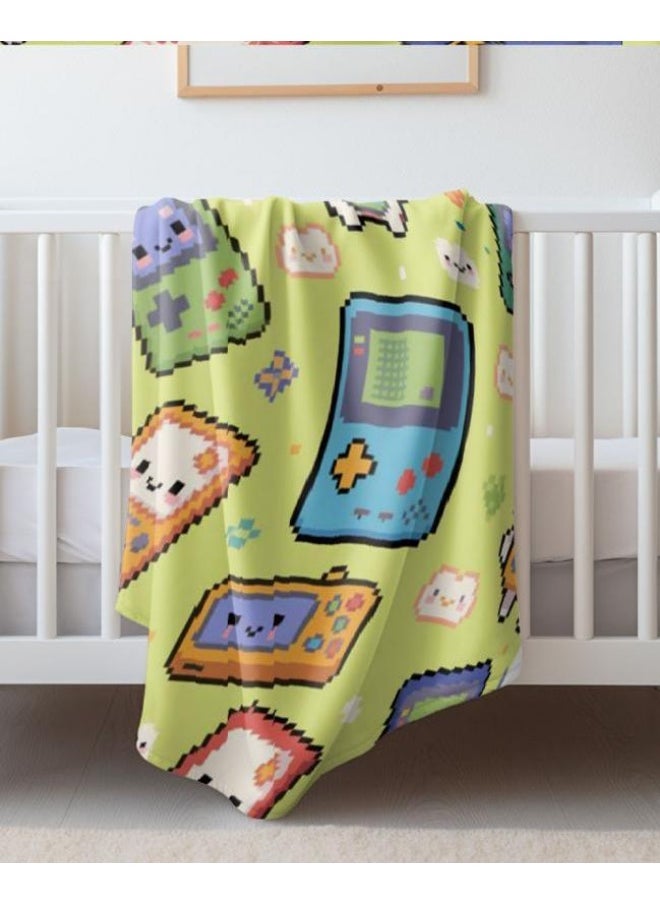 Children's or student cartoon flannel thin blanket (warm and comfortable, suitable for sleep, games) 100cm*150cm - 711