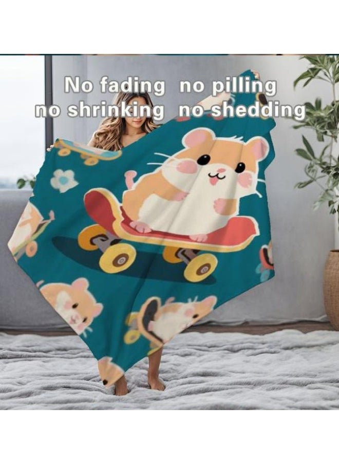 Children's or student cartoon flannel thin blanket (warm and comfortable, suitable for sleep, games) 100cm*150cm - 712