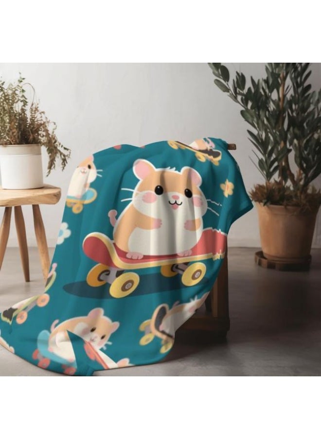 Children's or student cartoon flannel thin blanket (warm and comfortable, suitable for sleep, games) 100cm*150cm - 712
