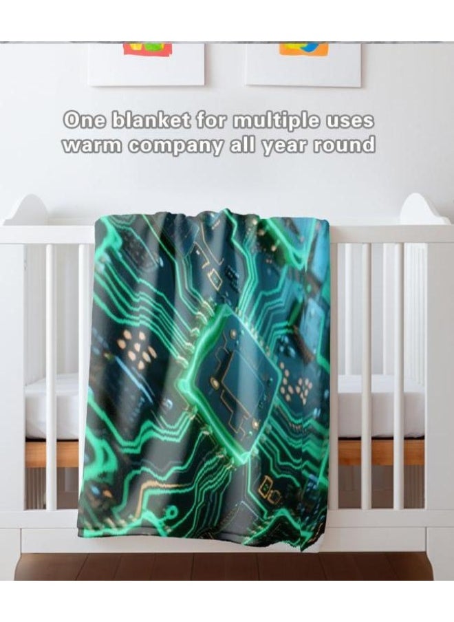Children's or student cartoon flannel thin blanket (warm and comfortable, suitable for sleep, games) 100cm*150cm - 387