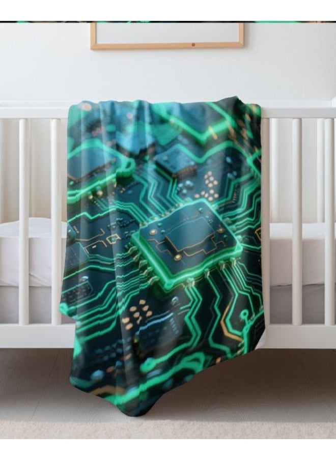 Children's or student cartoon flannel thin blanket (warm and comfortable, suitable for sleep, games) 100cm*150cm - 387