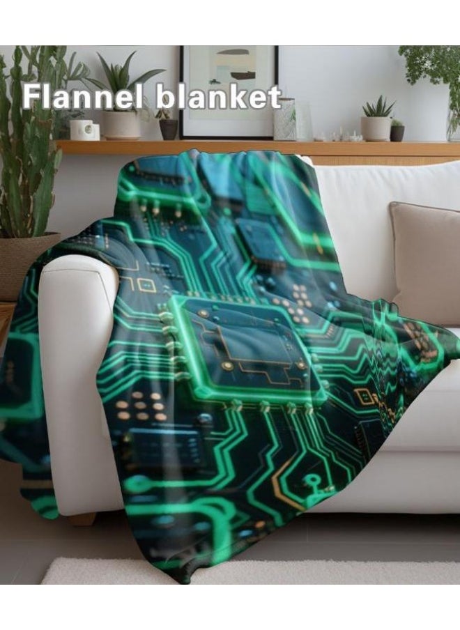 Children's or student cartoon flannel thin blanket (warm and comfortable, suitable for sleep, games) 100cm*150cm - 387
