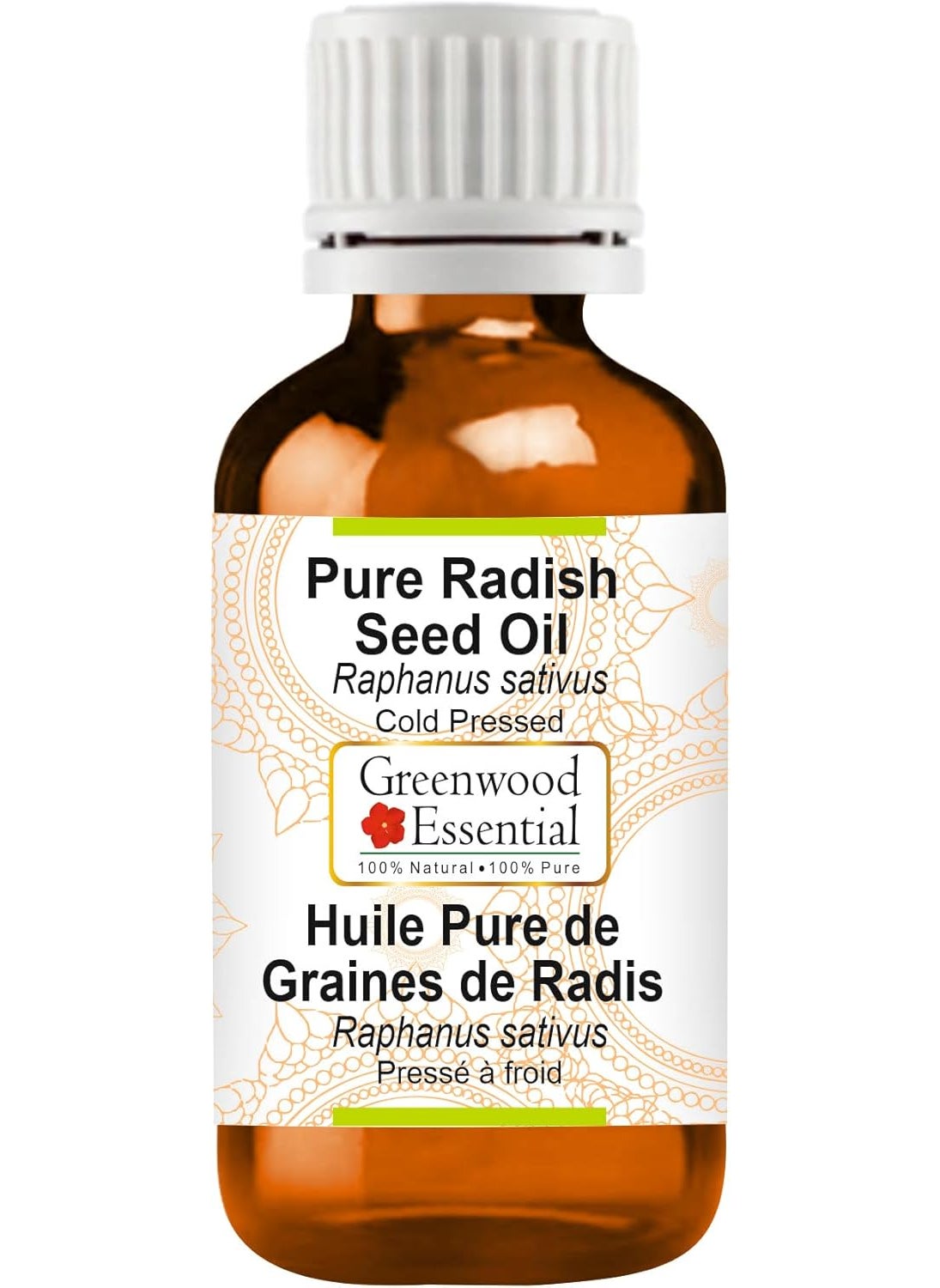 Pure Radish Seed Oil (Raphanus sativus) Cold Pressed 30ml (1 oz)
