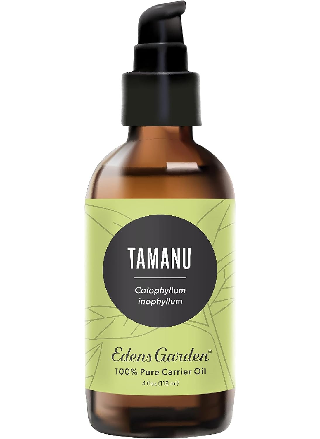 Edens Garden Tamanu Carrier Oil- 100% Pure Premium Cold Pressed & Hexane Free, Natural Moisturizer For Face, Skin, Hair & Nails, Scars & Wrinkles, Men & Women, Diluting Essential Oils 118 ml (4 fl oz)