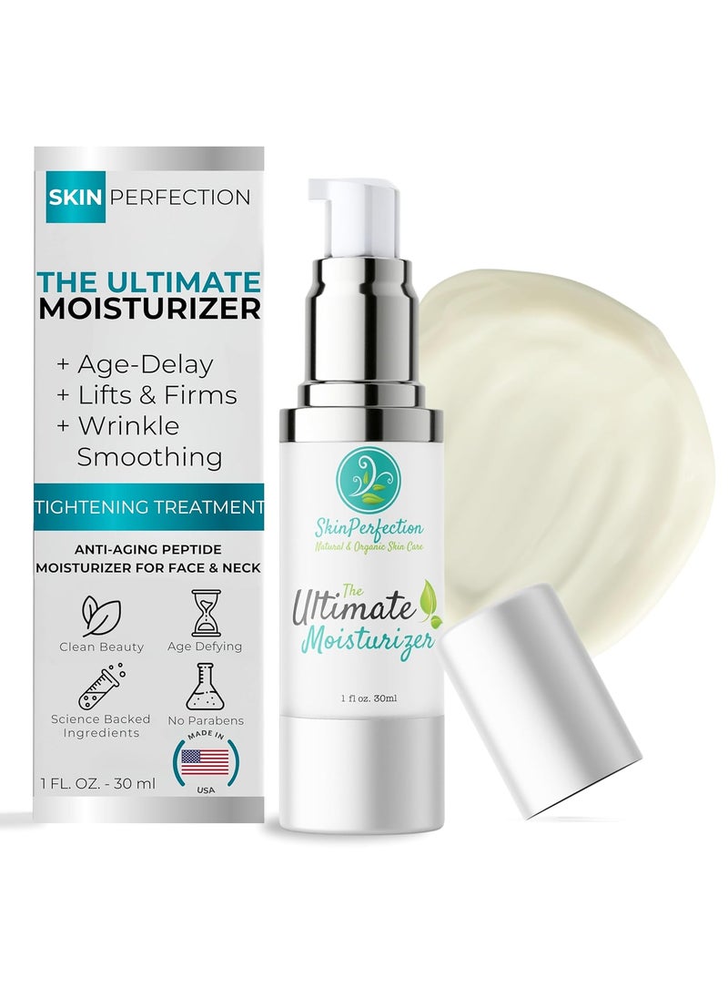 Skin Perfection Neck Firming Cream the Ultimate Anti-aging Night Face Moisturizer 10 Peptides Triple Treatment Argireline Pepha Tight Syn Ake Collagen Progeline Matrixyl Juveleven Uplevity