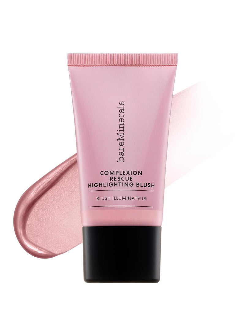 bareMinerals Complexion Rescue Highlighting Liquid Blush, Liquid Highlighter + Blush Hybrid, Buildable, Gel-Cream, Liquid Blush for Cheeks, All Day Wear, Vegan