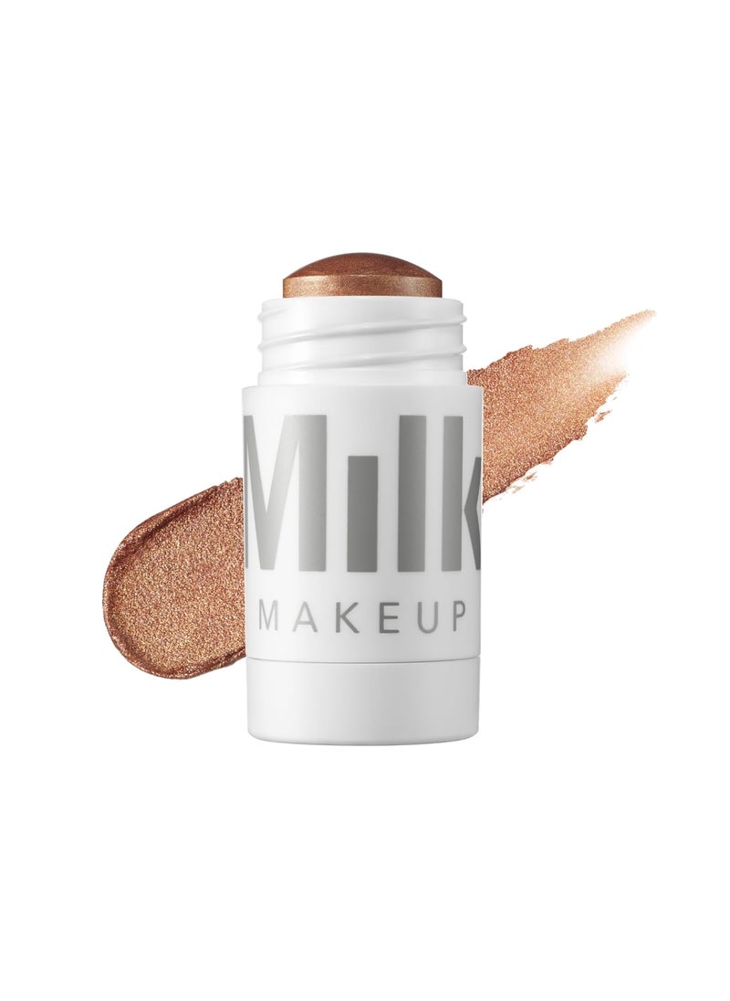 Milk Makeup Highlighter, Spark (Golden Copper) - 0.21 oz - Dewy Cream Highlighter Stick - Blendable & Buildable - 1,000 Swipes in Every Stick - All Skin Types - Vegan, Talc Free & Cruelty Free