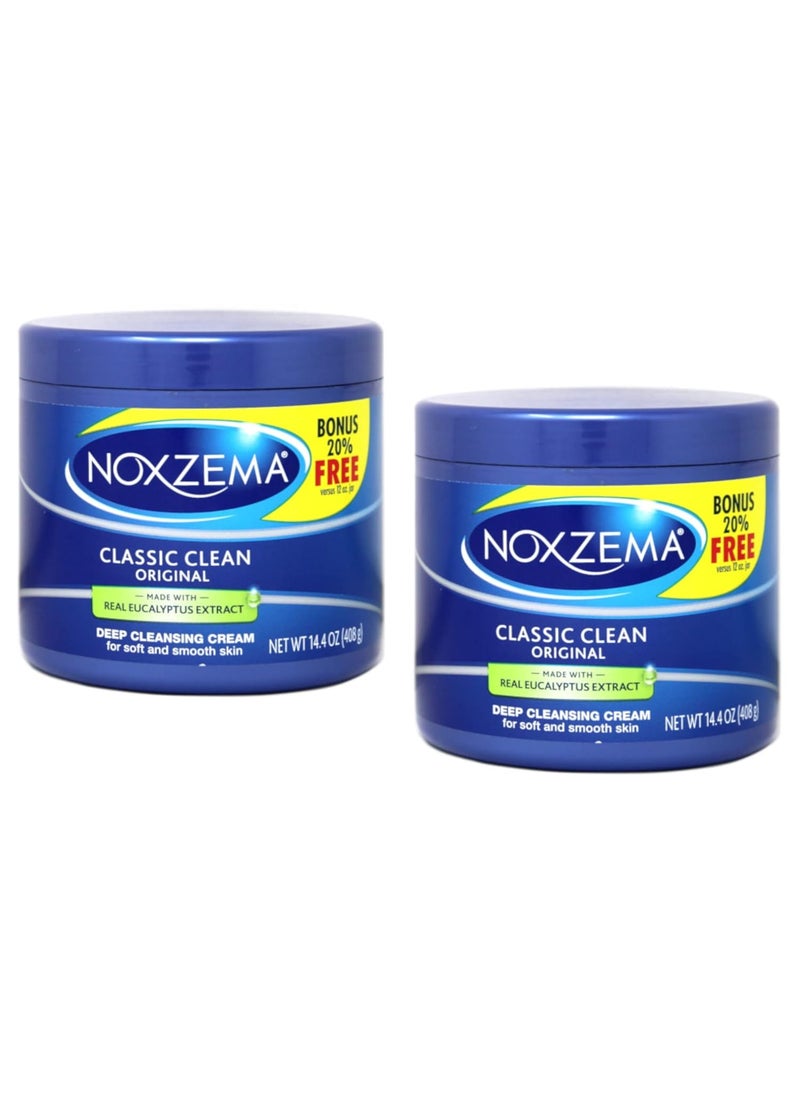 NOXZEMA Deep Cleansing Cream, 12 Ounce (Pack of 2)