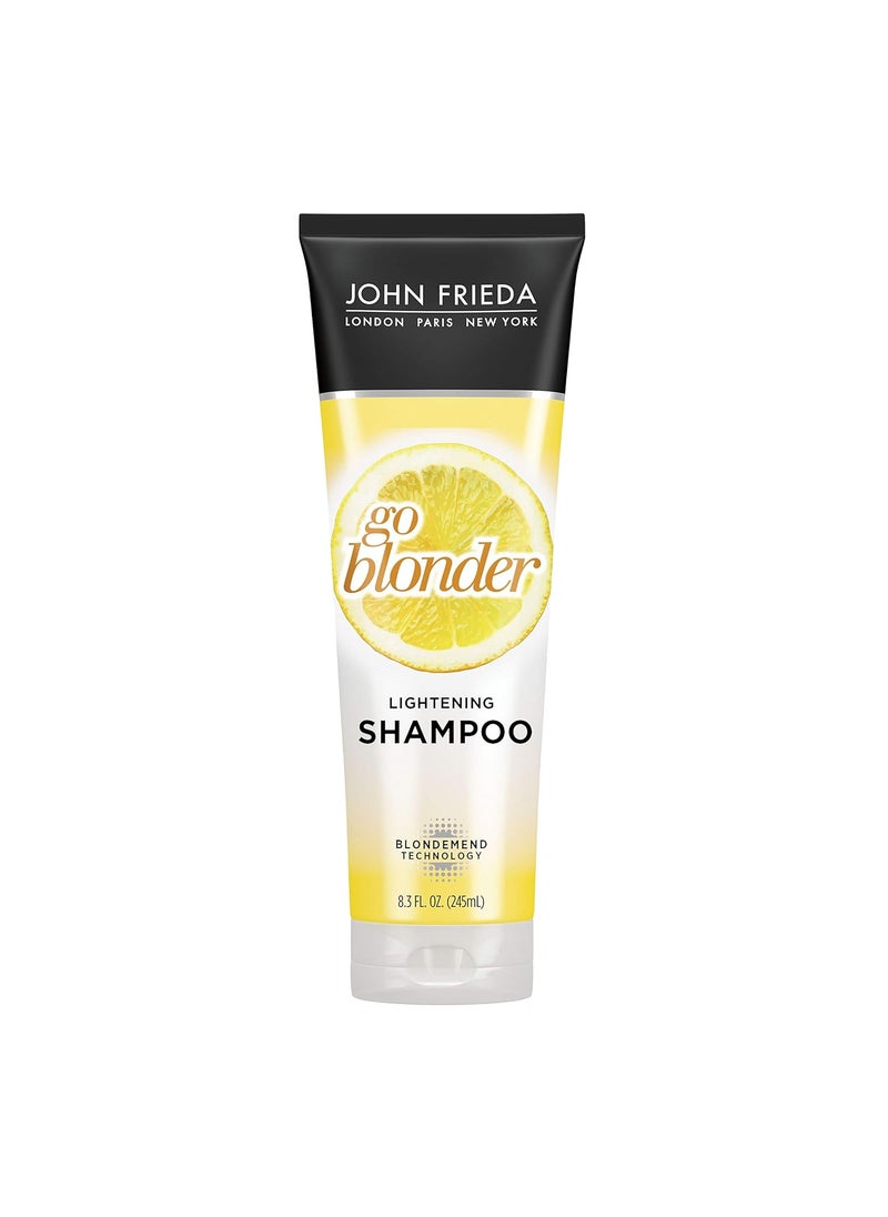 John Frieda Sheer Blonde Go Blonder Shampoo, Gradual Lightening Shampoo, 8.3 oz, with Citrus and Chamomile, featuring our BlondMend Technology 8.3Oz Bottle