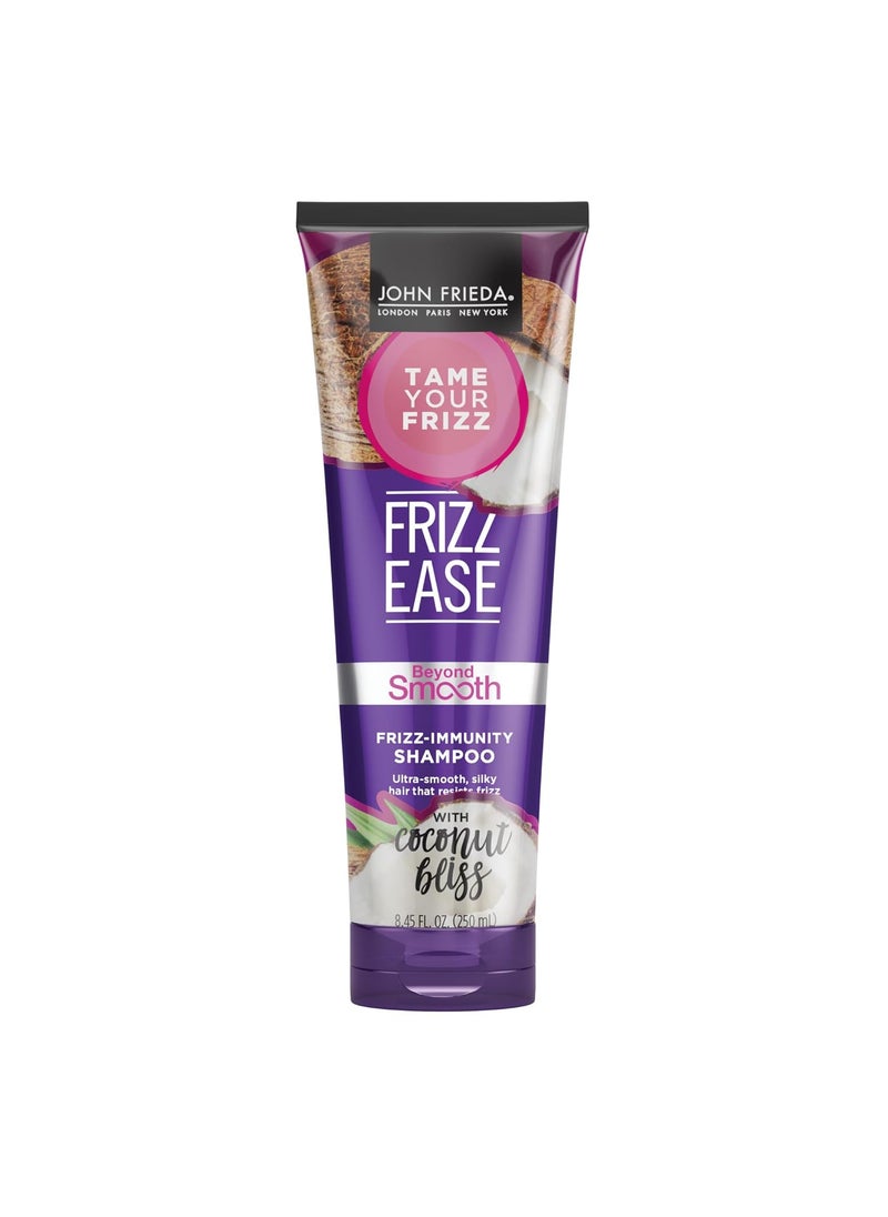 John Frieda Frizz-Immunity Shampoo with Pure Coconut Oil - Prevents Frizz and Anti-Humidity, 8.45 Ounces
