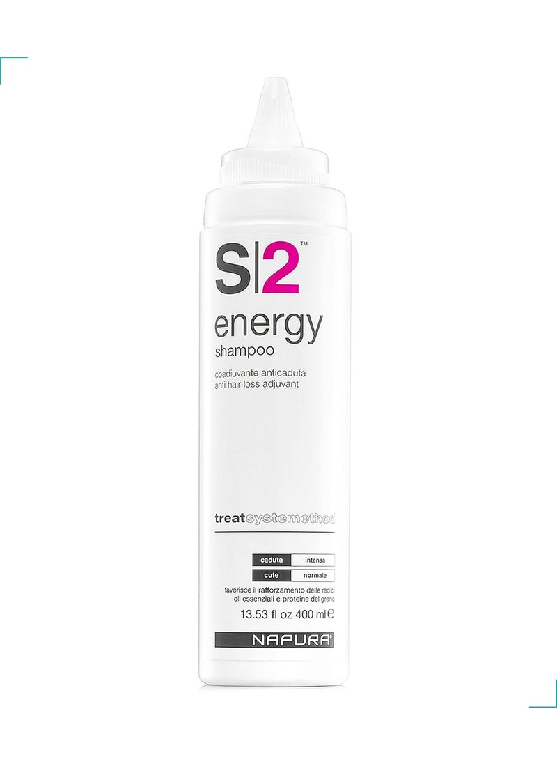 NAPURA S2 Anti Hair Loss Biotin Shampoo - Hair Thickening Organic Care for All Types - Professional Sulfate Free Growth Care for Men and Women (large, 13.53 fl oz)