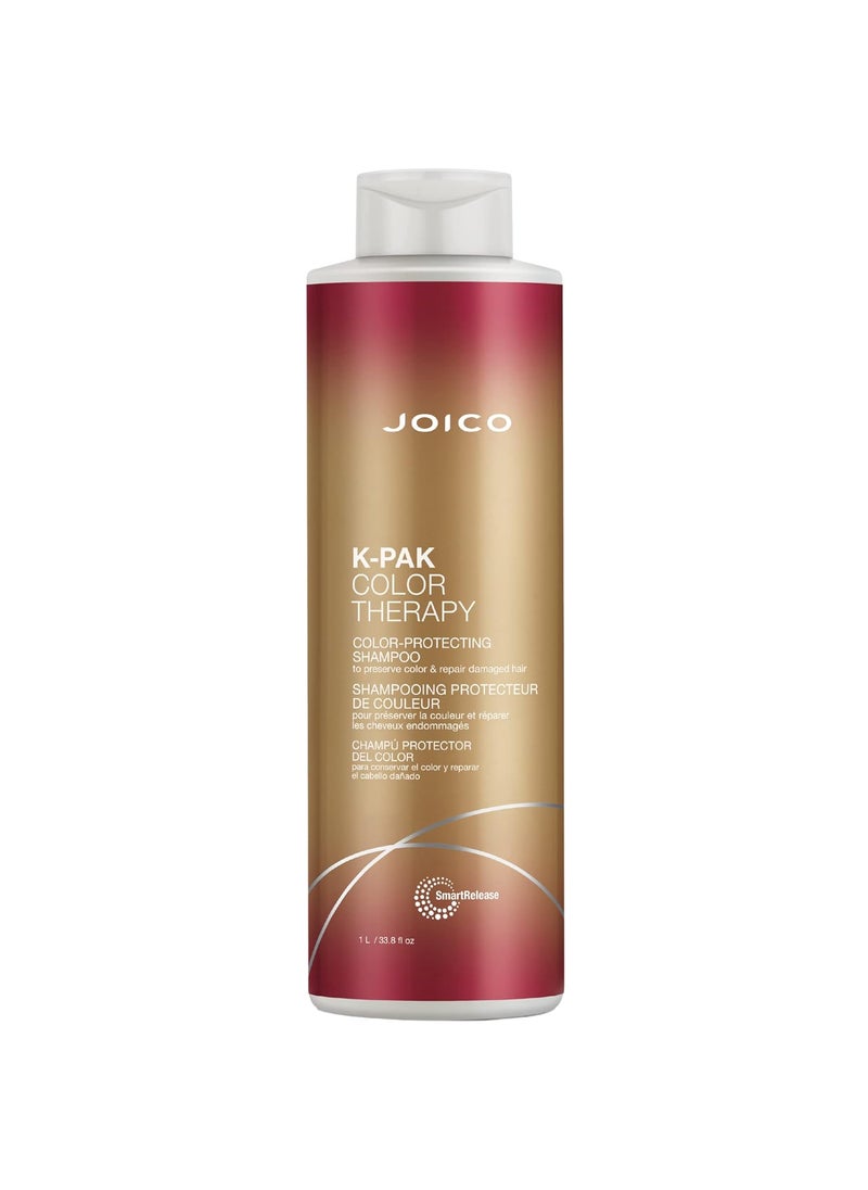 Joico K-PAK Color Therapy Color-Protecting Shampoo | For Color-Treated Hair | Boost Shine | Improve Elasticity | Repair Breakage | Rebuild Damaged Hair | With Keratin & Argan Oil