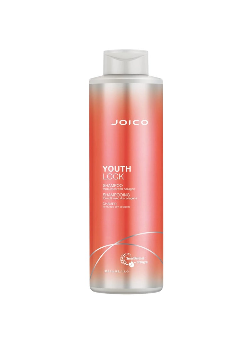 Joico YouthLock Shampoo Formulated with Collagen | Youthful Body & Bounce | Reduce Breakage & Frizz | Free of SLS/SLES Sulfates