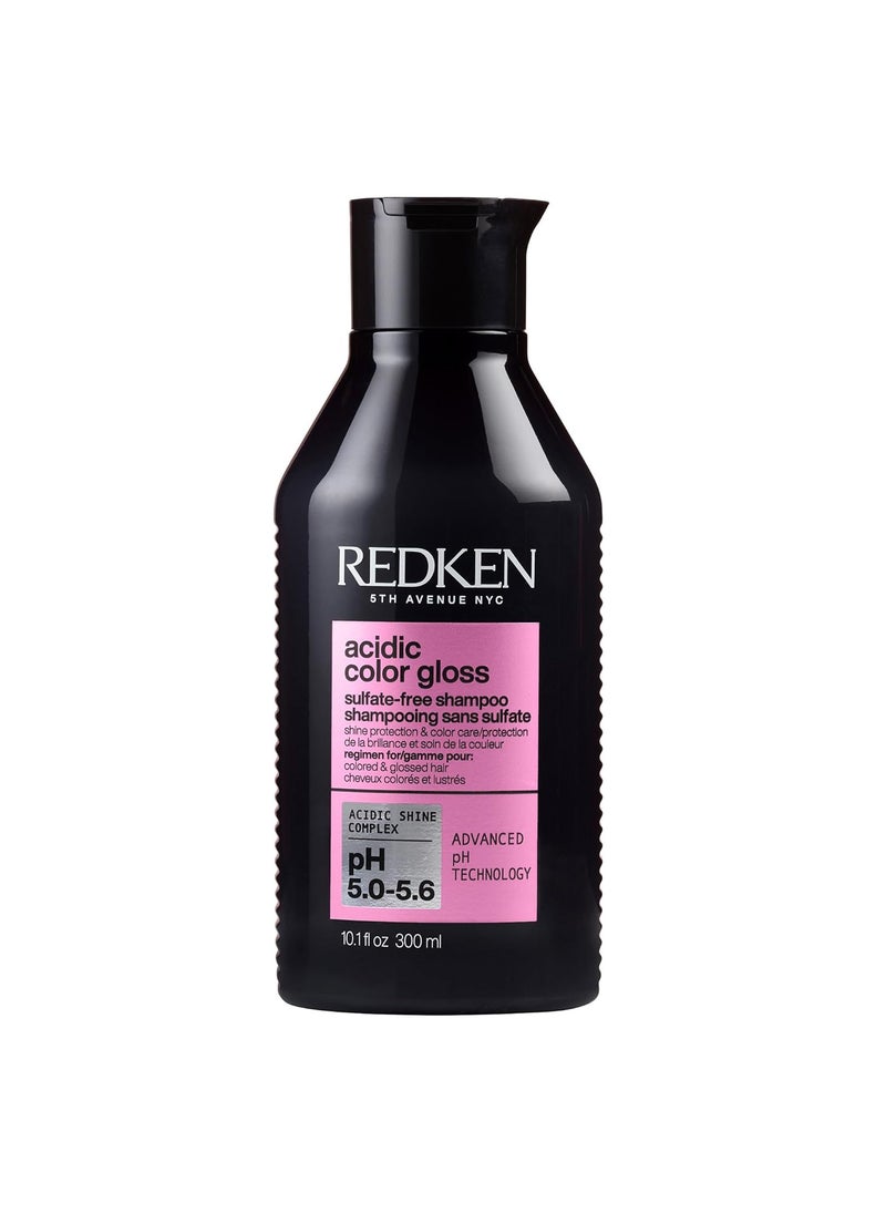 Redken Acidic Color Gloss Sulfate-Free Shampoo for Color Protection and Shine To Help Extend Color & Shine for Color-Treated Hair