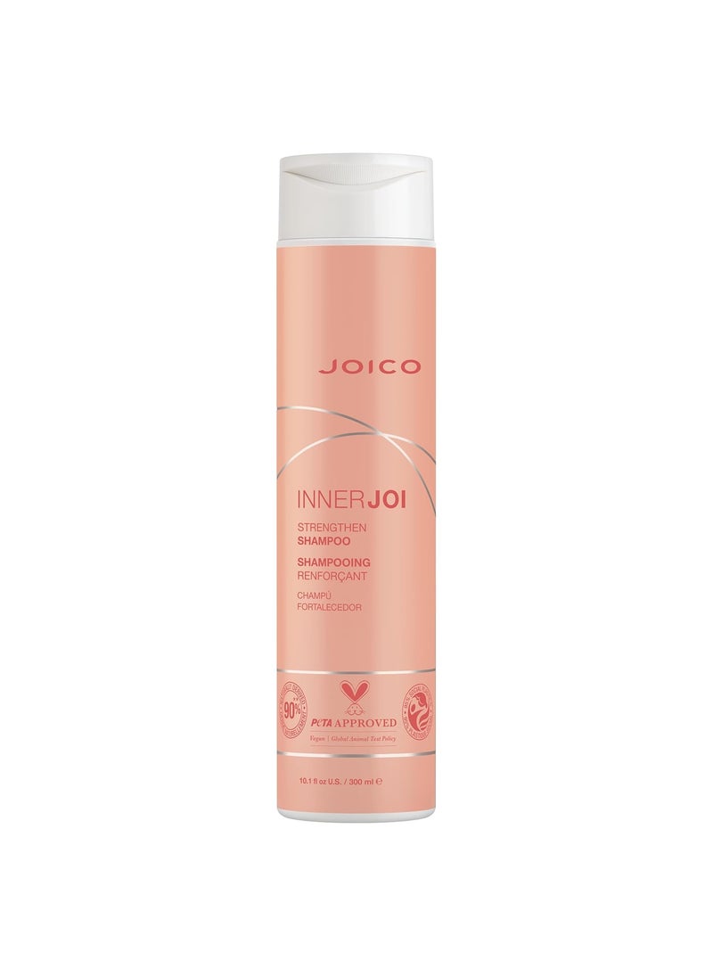 Joico InnerJoi Strengthen Shampoo | For Damaged, Color-Treated Hair | Sulfate & Paraben Free | Naturally-Derived Vegan Formula