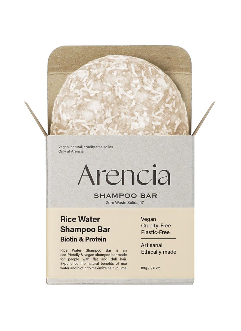 Korean Rice Water Shampoo Bar for Hair Growth & Strengthening, All Natural Formula with Biotin & Protein - Korean Hair Care