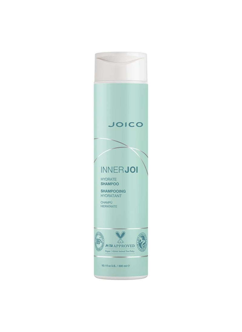 Joico InnerJoi Hydrate Shampoo | For Dry Hair & Scalp | Sulfate & Paraben Free | Naturally-Derived Vegan Formula