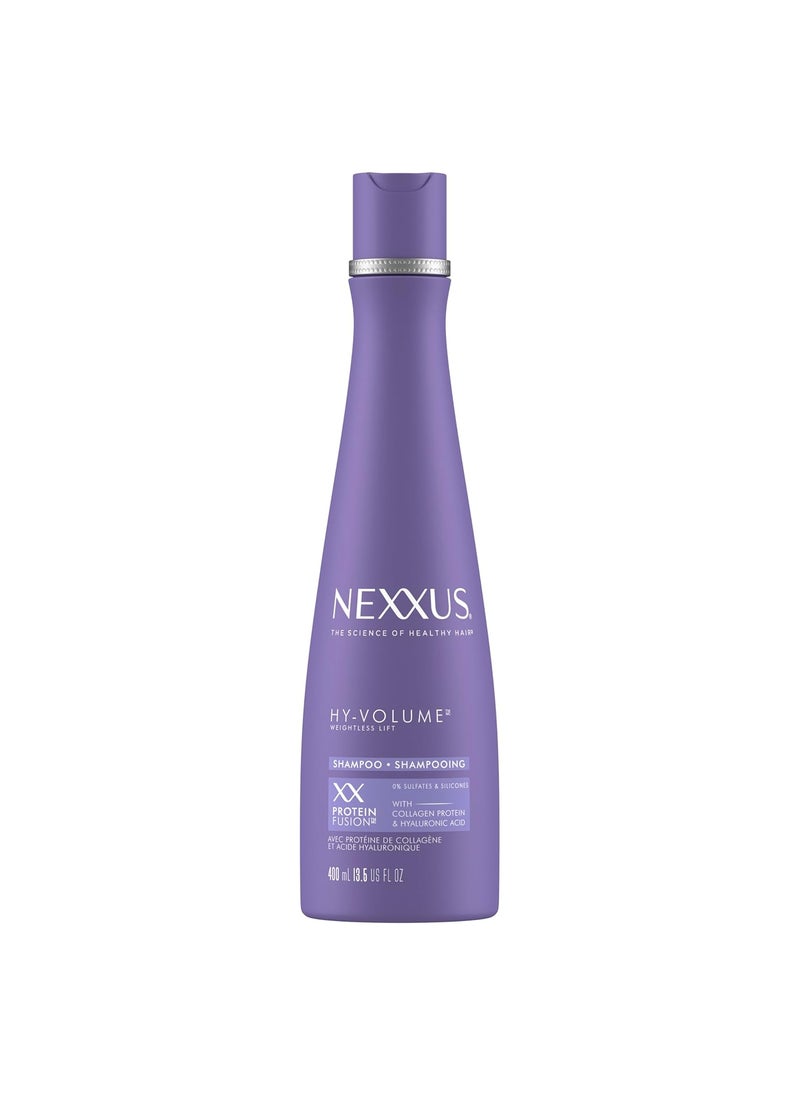 Nexxus Hy-Volume Weightless Lift Shampoo For Flat & Limp Hair Protein Fusion with Collagen Protein & Hyaluronic Acid for 48 Hours of Volume 13.5 Fl Oz